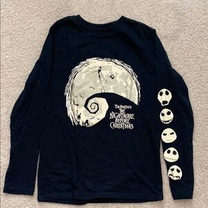 Disney Black and‎ White Long Sleeve Shirt - The Nightmare Before Christmas